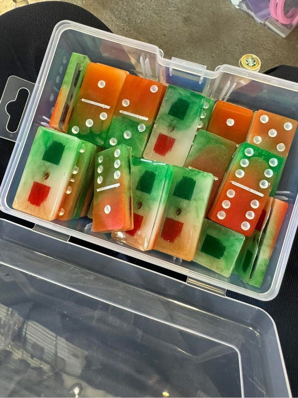 Mexico flag dominoes